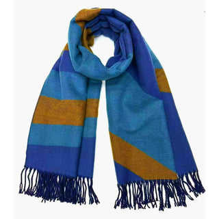 Reversible New Abstract - Blue Scarf