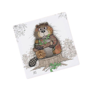 Bug Art Coaster Beaver