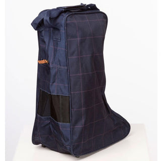 Rydale Wellington Boot Bags Navy Tweed