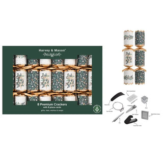 12.5" Premium Green Mistletoe Crackers