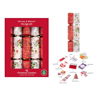 14" Red Robin Xmas Crackers
