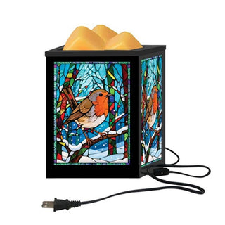 Stained Glass Aroma Lamp Robin