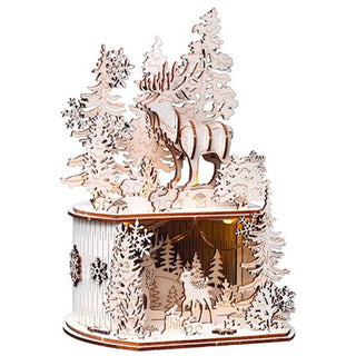 Light Up Fretwork Xmas Forest