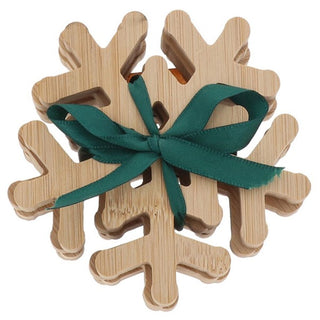 Xmas Cheer Snowflake Set of 4 Coasters
