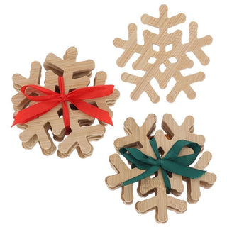Xmas Cheer Snowflake Set of 4 Coasters