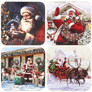 Macneil Jolly Santa Coaster Set of 4