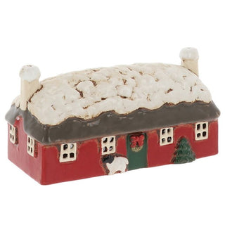 Village Pottery Croft House Thatch Xmas