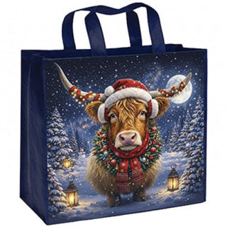 Snow White Christmas Highland Cow Bag