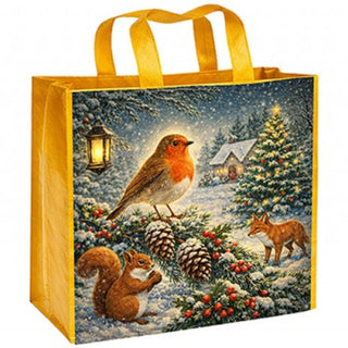 Xmas Woodland Animals Shopping Bag