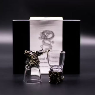 Gift Set Bottom Up Shot Glasses Wild Forest Creatures