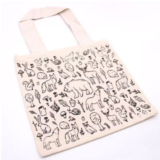 Big Cotton Shopping Bag Forest Life