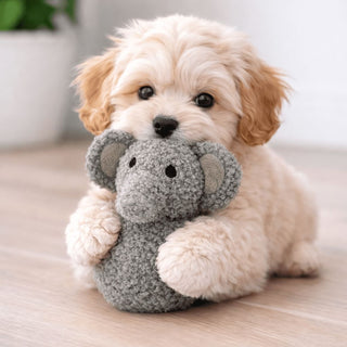 Tiny Tails Grey Ball Belly Elephant Ellie Puppy Toy