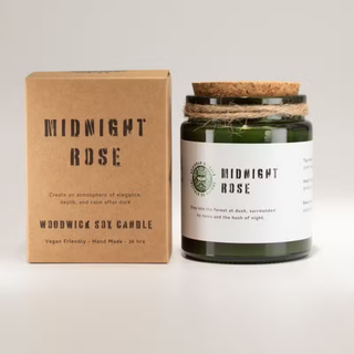 Woodwick Soy Candle Midnight Rose