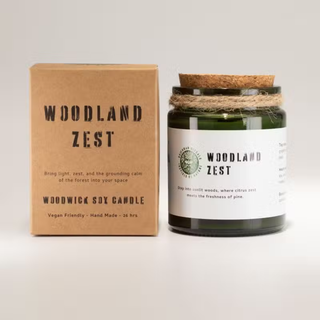 Woodwick Soy Candle Woodland Zest