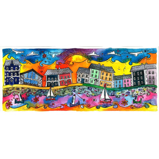 Welsh Cottage Scene Ceramic Wall Art