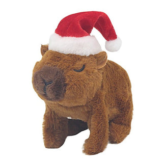 Xmas Singing Capybara With Hat
