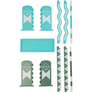 LeMieux Toy Pony Jump Set Azure/Sage/White