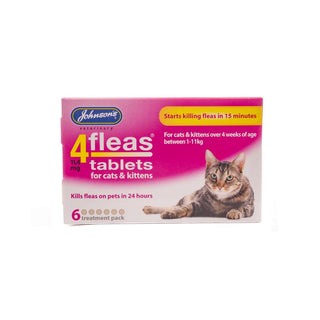 Johnsons 4 Fleas Tablets Cats & Kittens