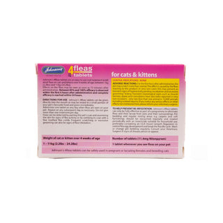 Johnsons 4 Fleas Tablets Cats & Kittens