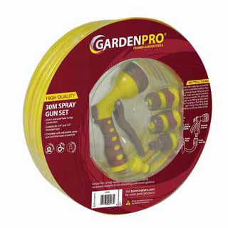 GardenPro Hose & Spray Gun Set 30m