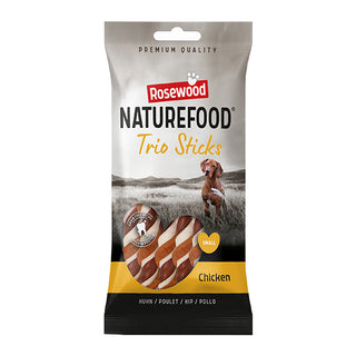 Naturefood Dog Treats Trio Sticks Chicken - Small 10pc