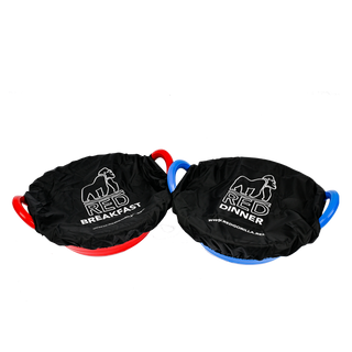 Red Gorilla Tub Top Cover Pair Breakfast/Dinner