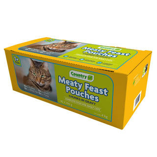 CountryUF Cat Pouches Chunks In Gravy 40x100g