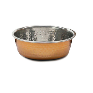 Rosewood Hammered Copper Pet Bowl