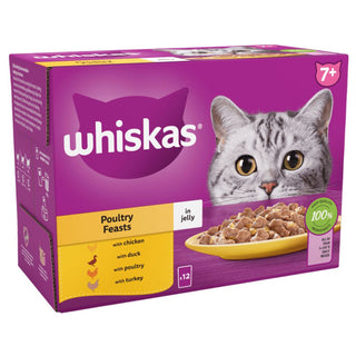 Whiskas 7+ Poultry Feast Pouches in Jelly
