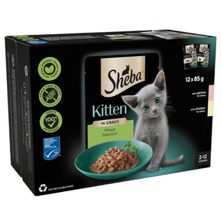 Sheba Kitten Mixed Selection In Gravy