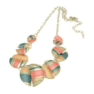 Spring Split Disc Necklace