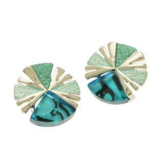 Turquoise Segment Earrings