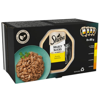 Sheba Select Slices Tray Poultry Selection in Gravy