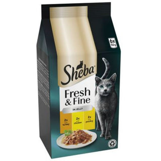 Sheba Fresh & Fine Pouch Poultry Mix in Jelly