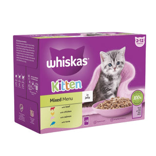 Whiskas Kitten Mixed Menu Pouches in Jelly