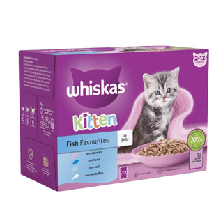 Whiskas Kitten Fish Favourites Pouches In Jelly