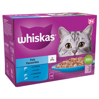 Whiskas 7+ Fish Favourites In Jelly Pouches