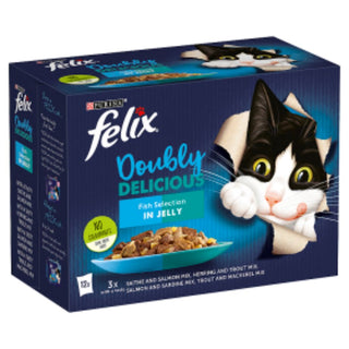 Felix Doubly Delicious Fish Selection in Jelly Wet Cat Food