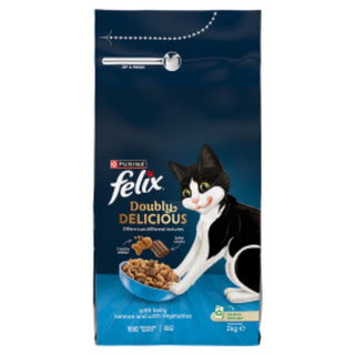 Felix Doubly Delicious Salmon & Veg Dry Cat Food