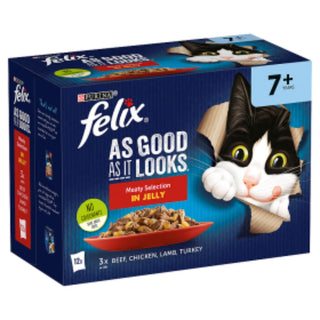 Felix As Good As it Looks Meaty Selection in Jelly 7+ Years