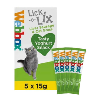 Webbox Lick-e-Lix Liver Sausage with Cat Grass
