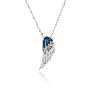 Guardian Angel Silver Plated Blue