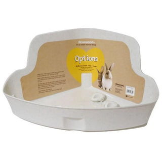 Rosewood Options Hi-Back Corner Litter Tray