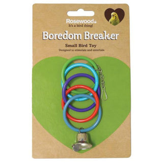 Rosewood Boredom Breaker Olympic Rings & Bell Bird Toy