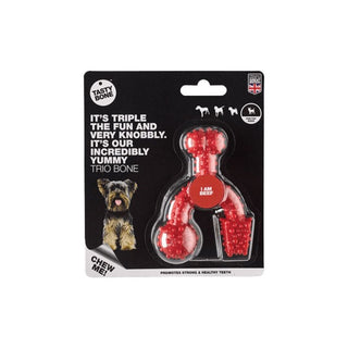 TastyBone TrioBone Beef Chew Toy