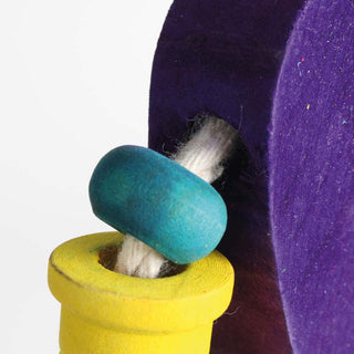 Cheeky Chimp Wood & Rope Parrot Toy