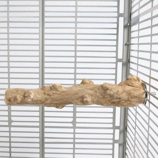 Coffee Wood Straight Parrot Perch