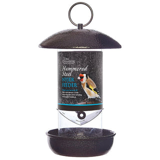 Tom Chambers Hammered Steel Nyjer Seed Feeder