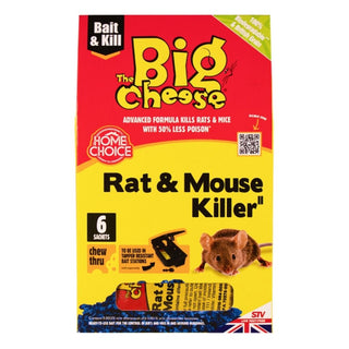 The Big Cheese Rat & Mouse Killer2 Grain Bait Sachets
