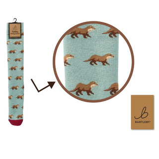 Bartleby Ladies Welly Socks - Country Otters
